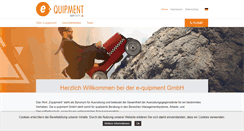 Desktop Screenshot of e-quipment.de