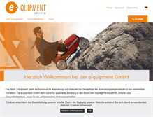 Tablet Screenshot of e-quipment.de